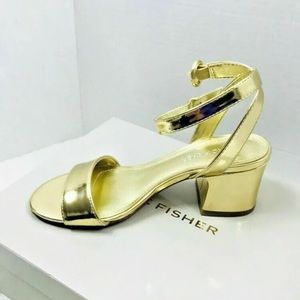 Marc Fisher Palila Block Heel Sandal Ankle Strap